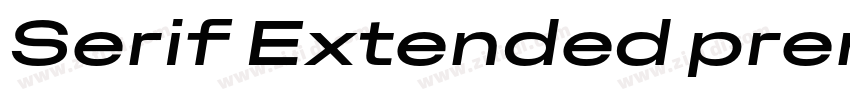 Serif Extended premi字体转换